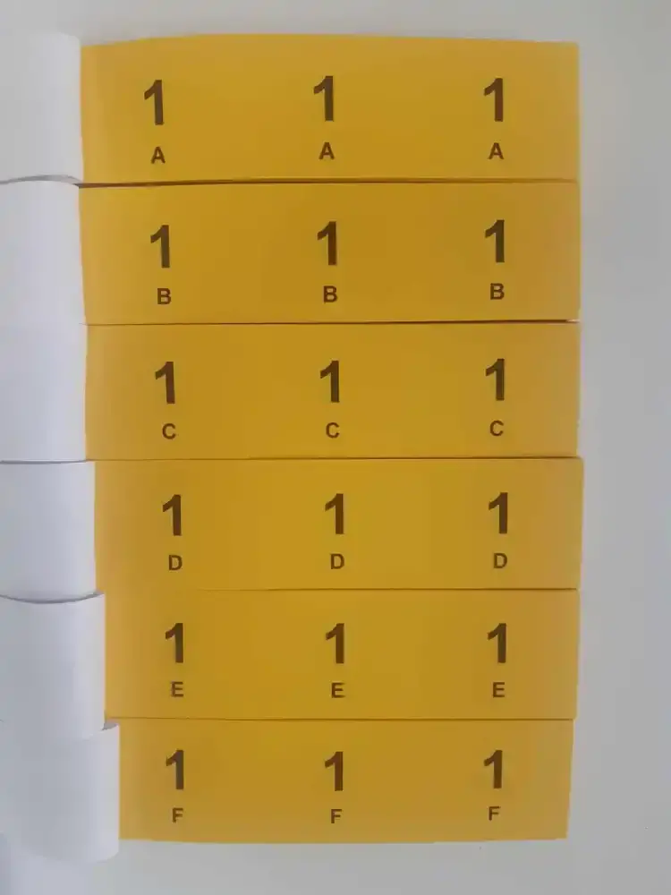 Tombolový lístok - 2 x (balenie 120 rôznych blokov)