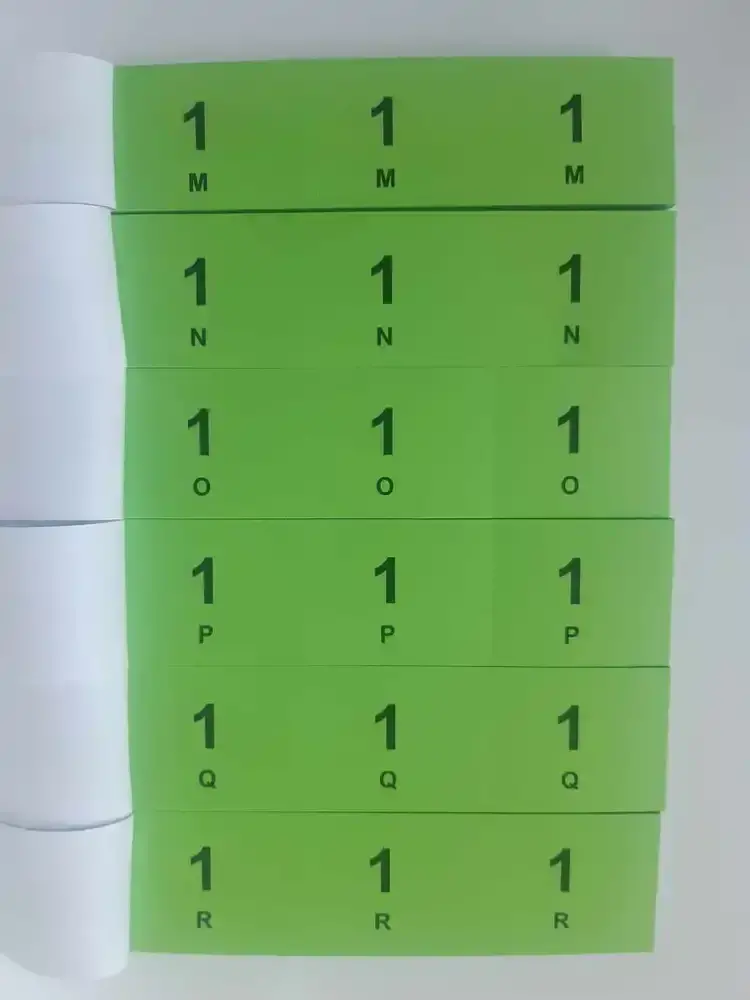 Tombolový lístok - 2 x (balenie 120 rôznych blokov)