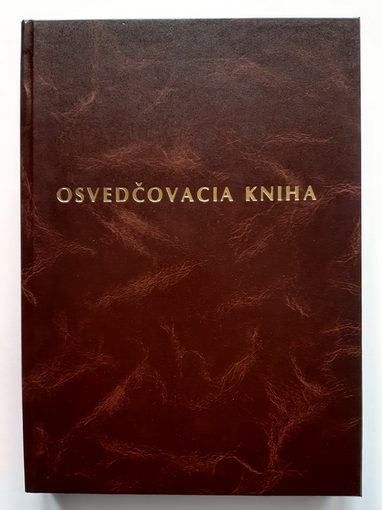 Osvedčovacia kniha na overenie podpisu - 100 listová - 6 riadkov