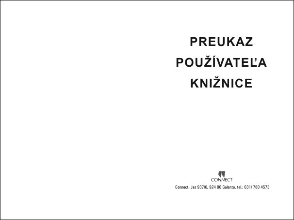 Preukaz používateľa knižnice (zošit)