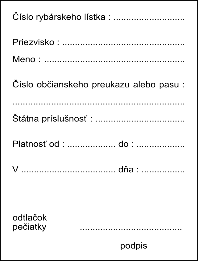 Rybársky lístok